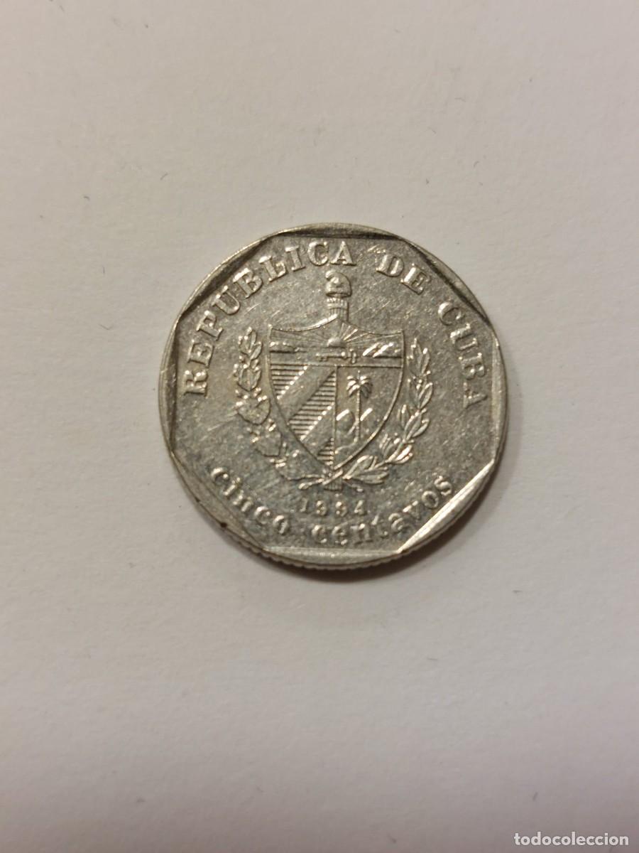 Monedas antiguas de Am&eacute;rica: Cuba. 5 centavos - 1994 - Foto 2