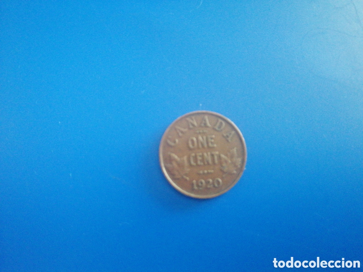 Monedas antiguas de Am&eacute;rica: 1 cent de Canad&aacute; 1920 - Foto 1