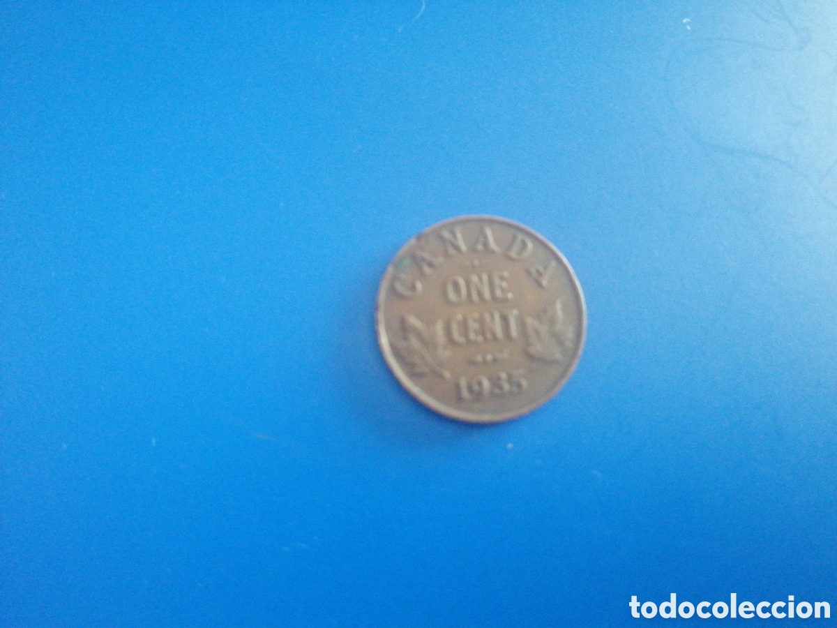 Monedas antiguas de Am&eacute;rica: 1 cent de Canad&aacute; 1935 - Foto 1