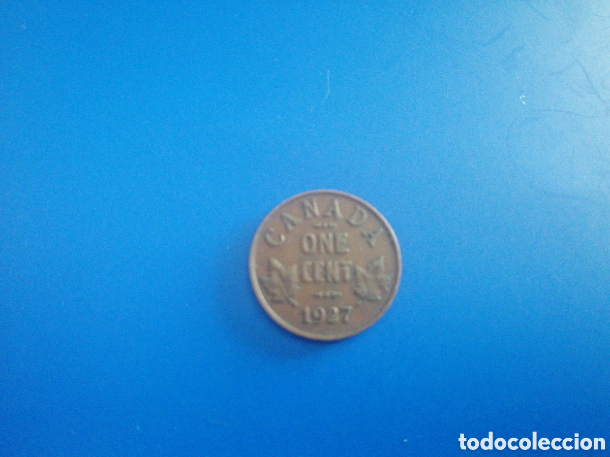 Monedas antiguas de Am&eacute;rica: 1 cent de Canad&aacute; 1927 - Foto 1