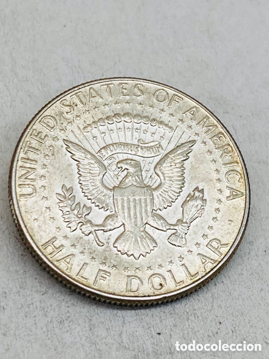 Monedas antiguas de Am&eacute;rica: Moneda de plata Half Dollar 1967 - Foto 1