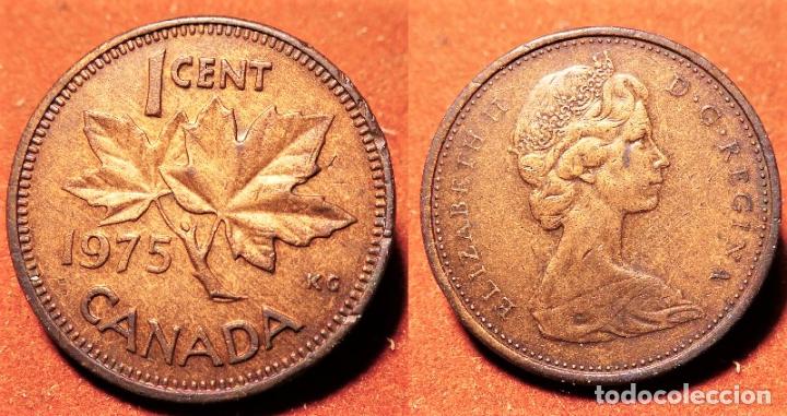 Monedas antiguas de Am&eacute;rica: MONEDA DE CANADA 1 CENT 1975 - Foto 1