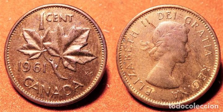 Monedas antiguas de Am&eacute;rica: MONEDA DE CANADA 1 CENT 1961 - Foto 1