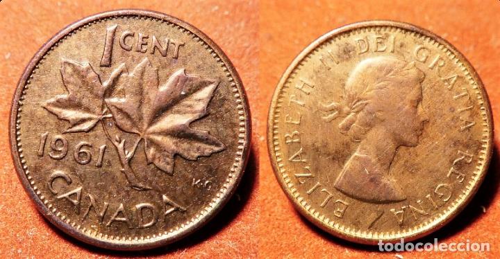 Monedas antiguas de Am&eacute;rica: MONEDA DE CANADA 1 CENT 1961 - Foto 1