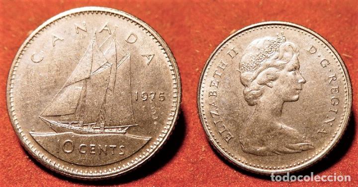 Monedas antiguas de Am&eacute;rica: MONEDA DE CANADA 10 CENTS 1975 - Foto 1