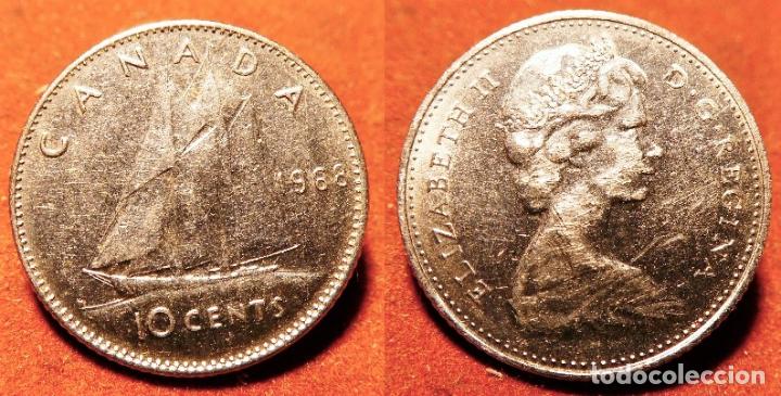 Monedas antiguas de Am&eacute;rica: MONEDA DE CANADA 10 CENTS 1968 - Foto 1