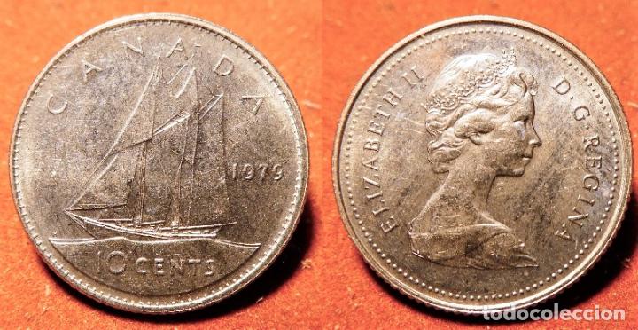 Monedas antiguas de Am&eacute;rica: MONEDA DE CANADA 10 CENTS 1979 - Foto 1