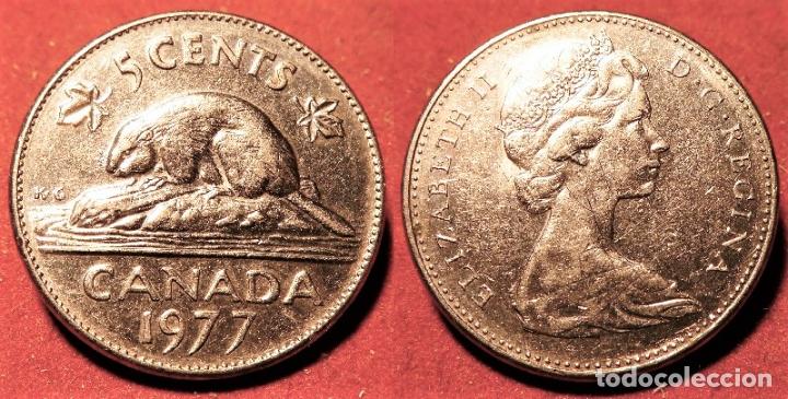 Monedas antiguas de Am&eacute;rica: MONEDA DE CANADA 5 CENTS 1977 - Foto 1