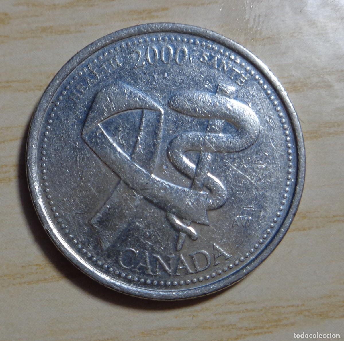 Monedas antiguas de Am&eacute;rica: MONEDA: 25 CENTAVOS, CANADA 2000 - Foto 2