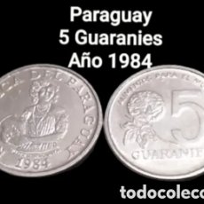 Monedas antiguas de América: PARAGUAY 5 GUARANIES 1984. Lote 401363529
