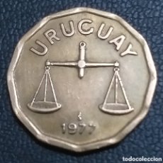 Monedas antiguas de América: URUGUAY 50 CENTÉSIMAS 1977. Lote 401594774