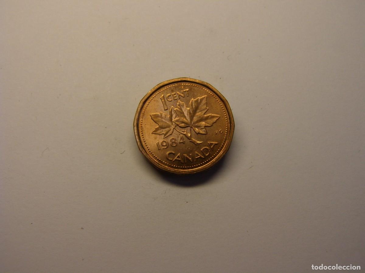 Monedas antiguas de Am&eacute;rica: Moneda 1 centavo, Canad&aacute;, a&ntilde;o 1984. - Foto 2