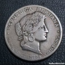 Monedas antiguas de América: PERU 20 CENTAVOS 1921. Lote 402108694