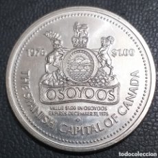 Monedas antiguas de América: CANADA OSOYOS 1 DOLAR 1976. Lote 402114694