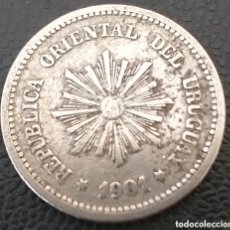 Monedas antiguas de América: URUGUAY 2 CENTESIMOS 1901. Lote 402174909