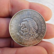 Monedas antiguas de América: MÉXICO 5 PESOS 1959 PLATA