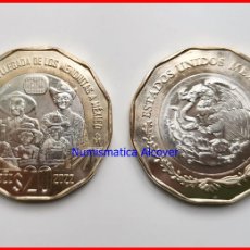 Monedas antiguas de América: MEJICO MEXICO 20 PESOS 2022 CENTENARIO LLEGADA DE LO MENONITAS BIMETÁLICA - SC. Lote 402440609