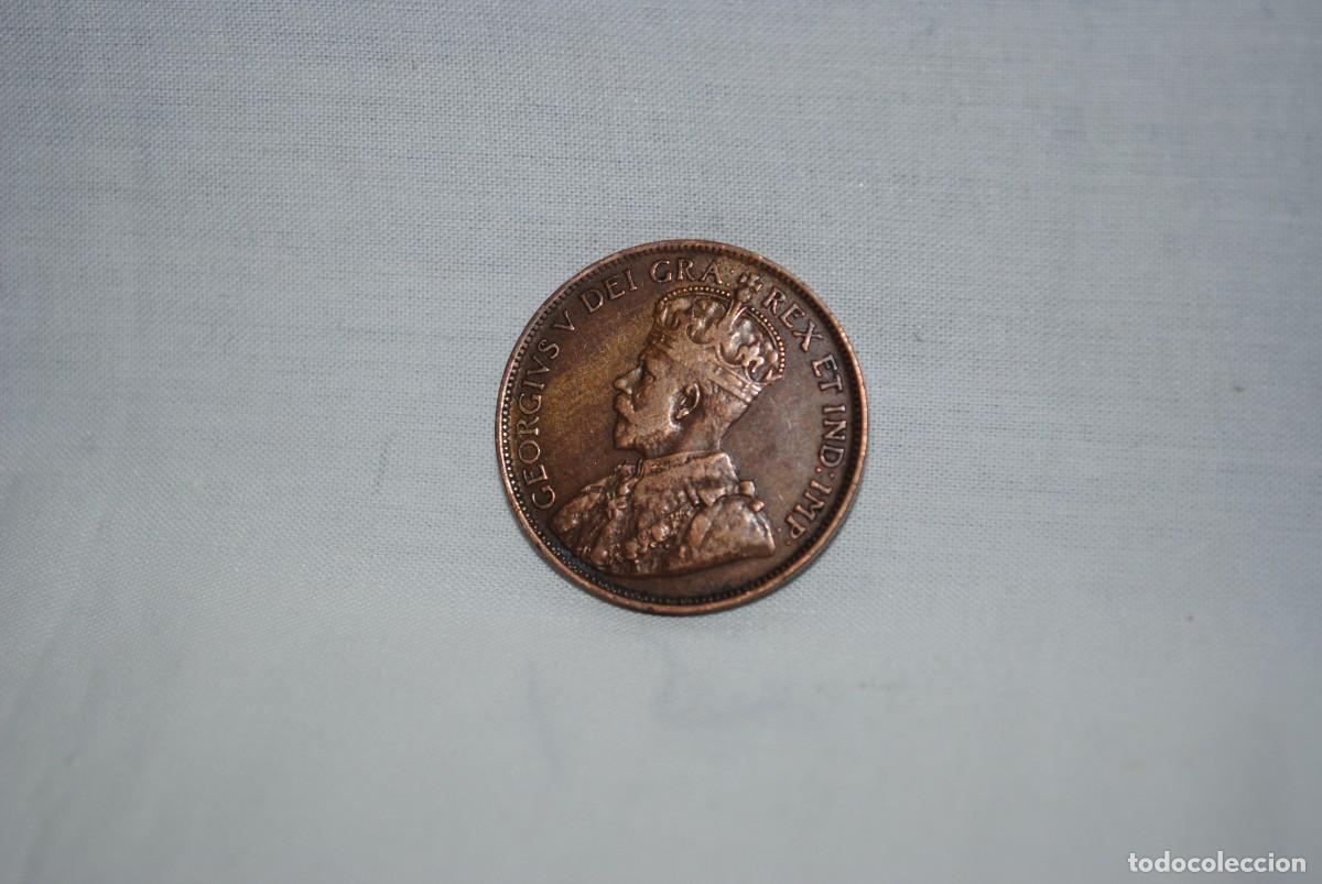 Monedas antiguas de Am&eacute;rica: MONEDA DE UN CENTIMO DE CANADA 1914 . - Foto 1