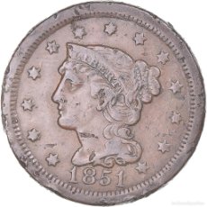 Monedas antiguas de América: [#1170670] MONEDA, ESTADOS UNIDOS, CENT, 1851, PHILADELPHIA, MBC, COPPER-ZINC. Lote 402515844