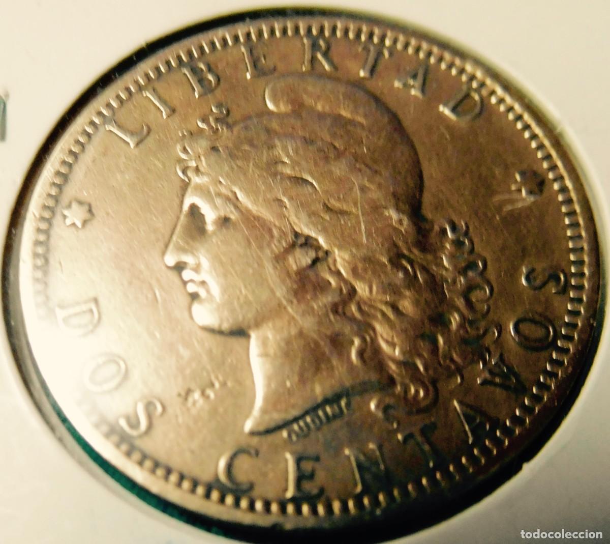 Monedas antiguas de Am&eacute;rica: Moneda de Argentina, 1881, 2 centavos. - Foto 1