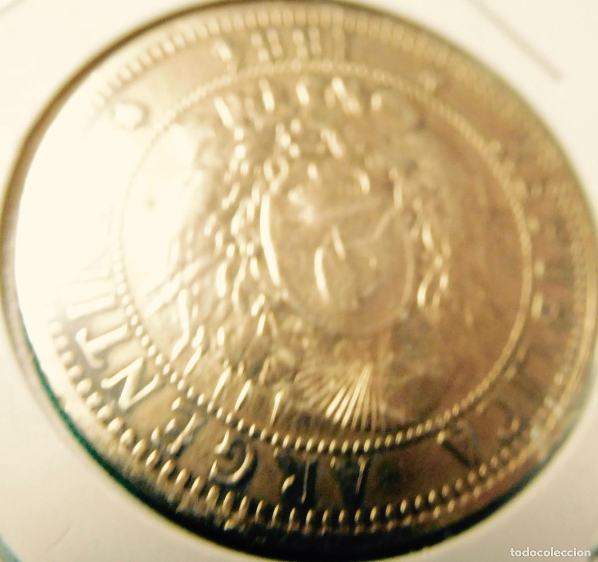 Monedas antiguas de Am&eacute;rica: Moneda de Argentina, 1881, 2 centavos. - Foto 2