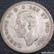 Monedas antiguas de América: PLATA CANADÁ 10 CENTAVOS 1942. Lote 403452834