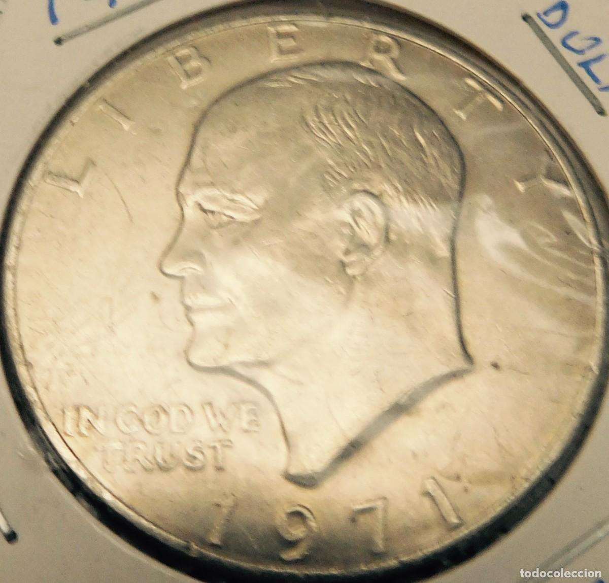 Monedas antiguas de Am&eacute;rica: EE.UU. 1971 Eisenhower, Liberty D&oacute;lar,. - Foto 1