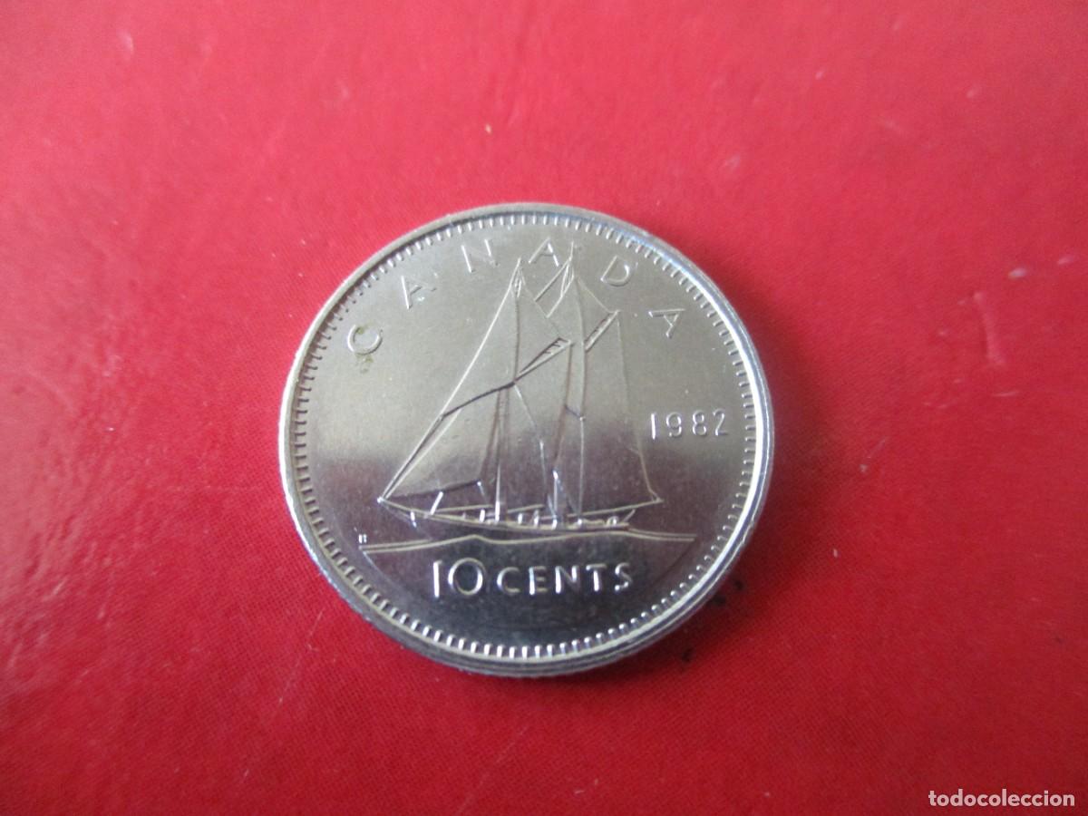 Monedas antiguas de Am&eacute;rica: Canada. 10 centimos de 1982 - Foto 1