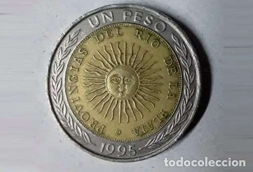 Monedas antiguas de Am&eacute;rica: moneda de 1 pesos argentina - Foto 1