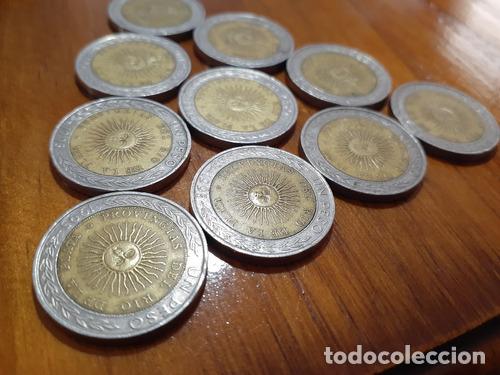 Monedas antiguas de Am&eacute;rica: moneda argentina de 1 con error - Foto 1