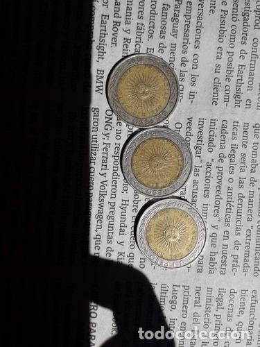 Monedas antiguas de Am&eacute;rica: moneda de 1 peso argentina con error 1995 - Foto 1
