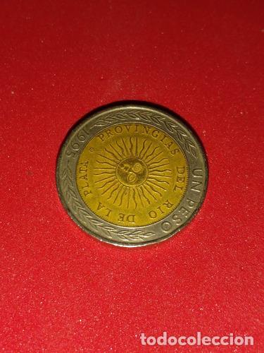 Monedas antiguas de Am&eacute;rica: moneda argentina estampada en 1995 con error ortografico - Foto 1