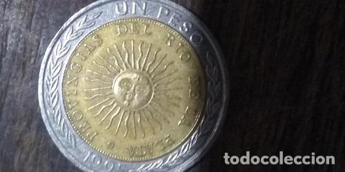 Monedas antiguas de Am&eacute;rica: moneda de 1 peso argentina con error - Foto 1