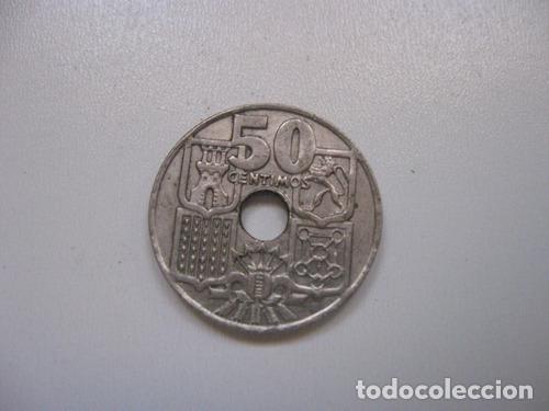Monedas antiguas de Am&eacute;rica: moneda espana 50 centimos 1949 - Foto 1
