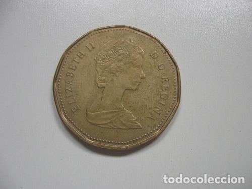 Monedas antiguas de Am&eacute;rica: moneda canada one dollar 1 dolar 1988 - Foto 1