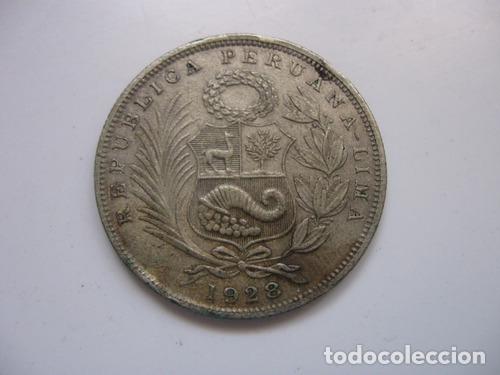 Monedas antiguas de Am&eacute;rica: moneda de plata peru 12 sol 1928 - Foto 1