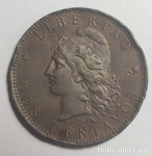 Monedas antiguas de Am&eacute;rica: 2 centavos 1888 argentina - Foto 1
