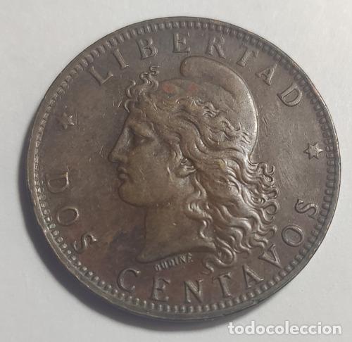 Monedas antiguas de Am&eacute;rica: 2 centavos 1893 argentina - Foto 1