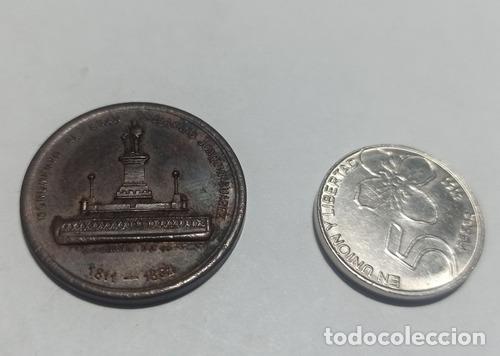 Monedas antiguas de Am&eacute;rica: numismatica medalla monumento joaquin suarez - Foto 1
