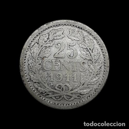 Monedas antiguas de Am&eacute;rica: holanda 25 centavos 1911 Ed. 191 - Foto 1
