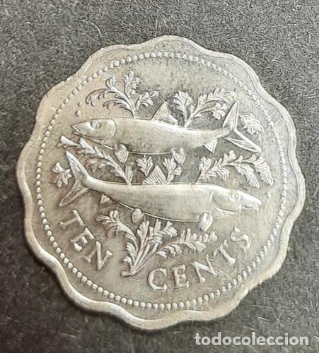 Monedas antiguas de Am&eacute;rica: moneda bahamas 10 cent 1987 cuni - Foto 1