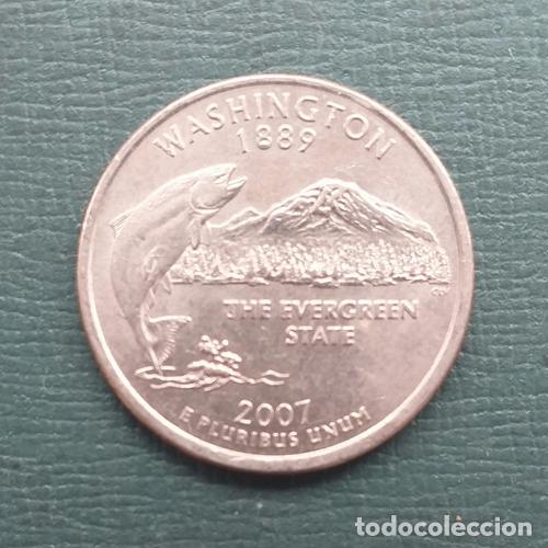 Monedas antiguas de Am&eacute;rica: 2007 eeuu 25 c dolar parques washington - Foto 1