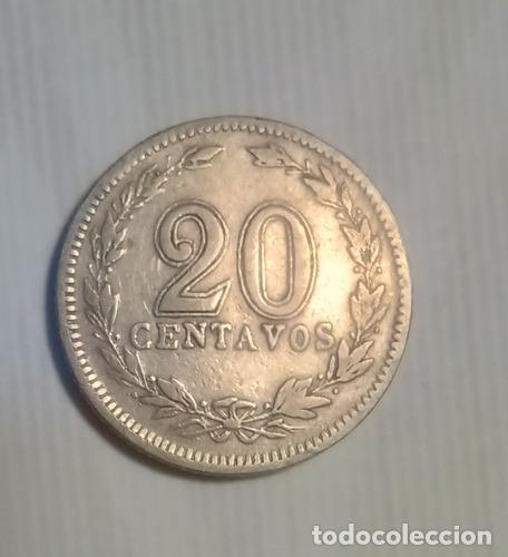 Monedas antiguas de Am&eacute;rica: moneda 20 centavos argentina de 1925 - Foto 1