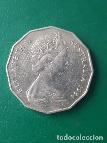 Monedas antiguas de Am&eacute;rica: australia 1984 50 centavos - Foto 1