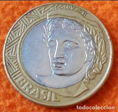 Monedas antiguas de Am&eacute;rica: moneda un real de brasil ano 2003 - Foto 1