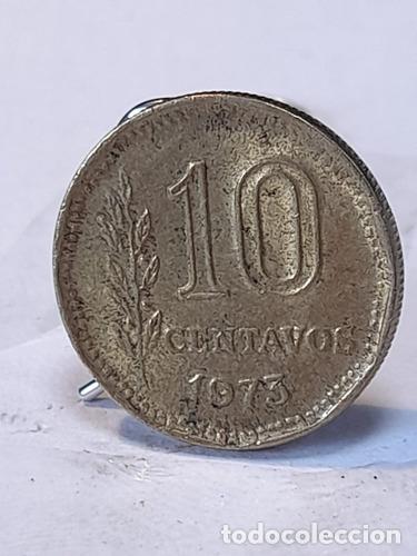 Monedas antiguas de Am&eacute;rica: moneda argentina 10 centavos bronce 1973 - Foto 1