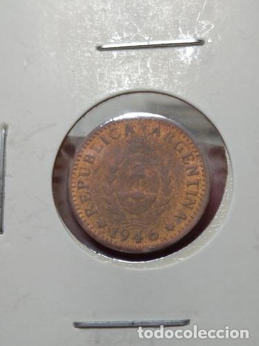 Monedas antiguas de Am&eacute;rica: moneda 1 centavo 1946 argentina - Foto 1