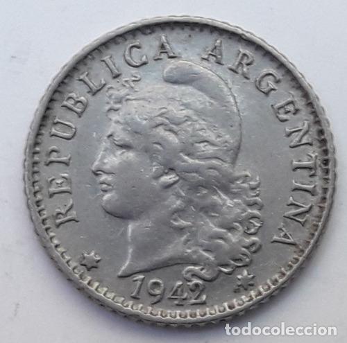 Monedas antiguas de Am&eacute;rica: argentina 5 centavos de 1942 - Foto 1