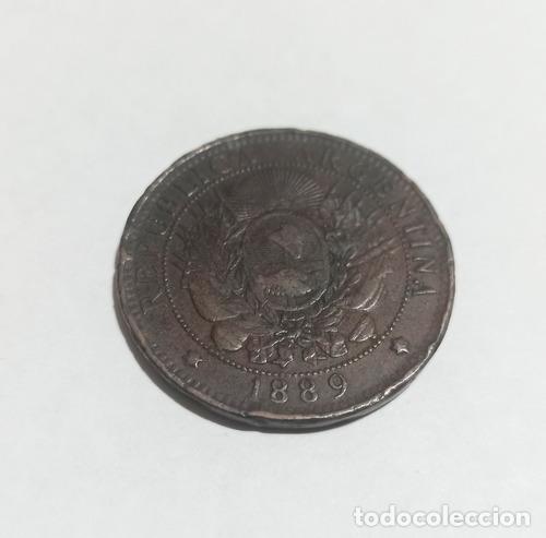 Monedas antiguas de Am&eacute;rica: numismatica moneda 2 centavos patacon cobre 1889 - Foto 1