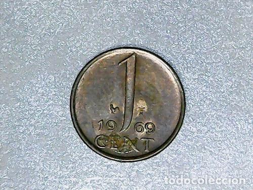 Monedas antiguas de Am&eacute;rica: holanda moneda 1 cent 1969 km 180 - Foto 1